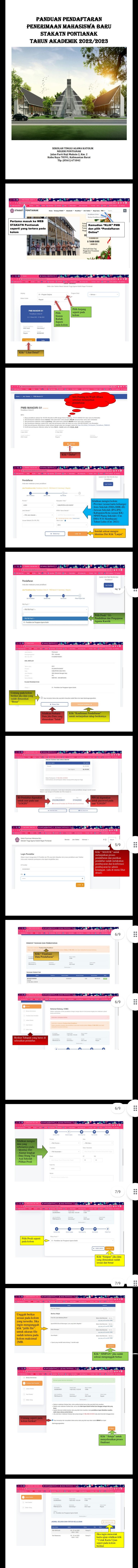 PANDUAN PENDAFTARAN MAHASISWA BARU STAKAT 2022